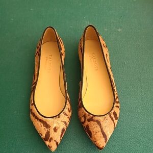Talbots Leopard Print Calf Hair Flats